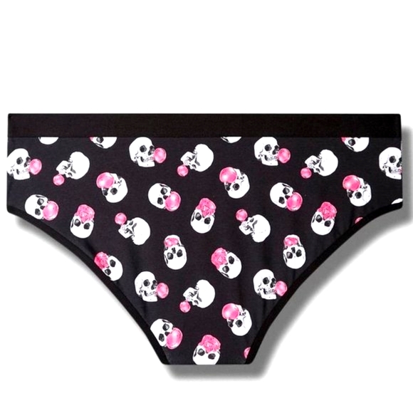 ❤️NWT VINTAGE TORRID BUBBLEGUM SKULL PRINT HIPSTER PANTY - PLUS SIZE - Picture 6 of 8